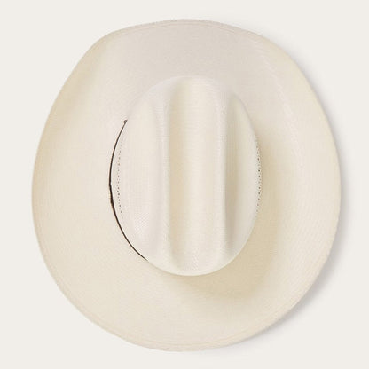 Straw Cowboy Hat – Ventilated Cattleman Western Hat with Leather Band