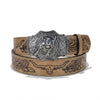 Khaki / Silver Buckle