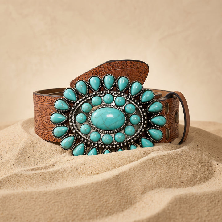 The Knox Belt coiled on sand