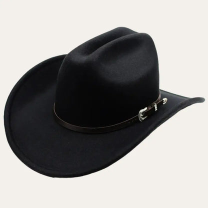 Black Cowboy Hat – Classic Western Hat with Adjustable Fit