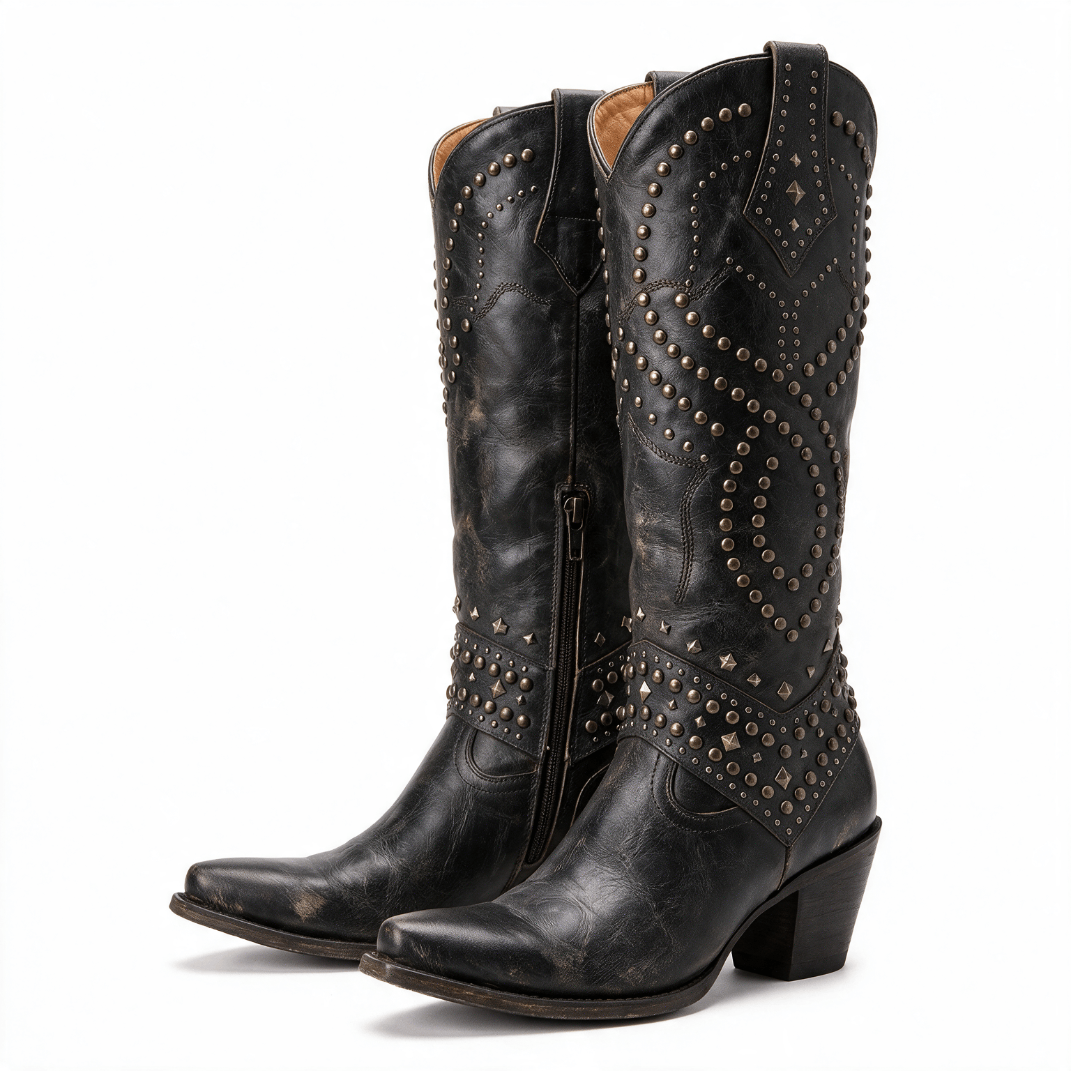 Making Cost Icon The Everly Boots — Studded Knee-High Western Boots – Westerline