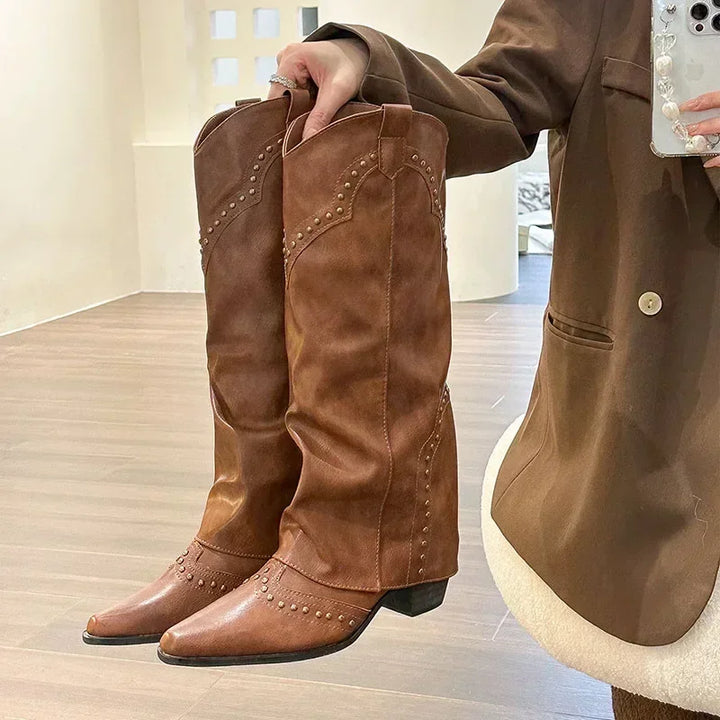 The Shelby Boots in brown